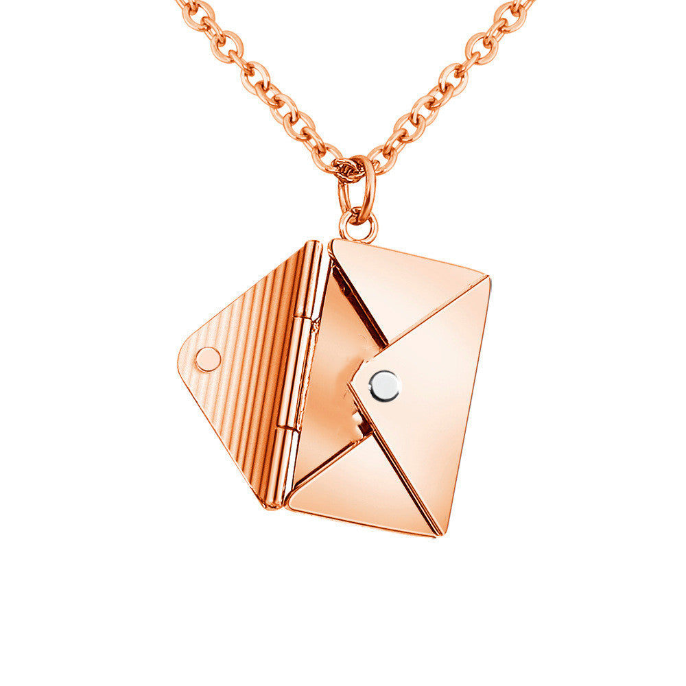 Fashion Jewelry Envelope Necklace