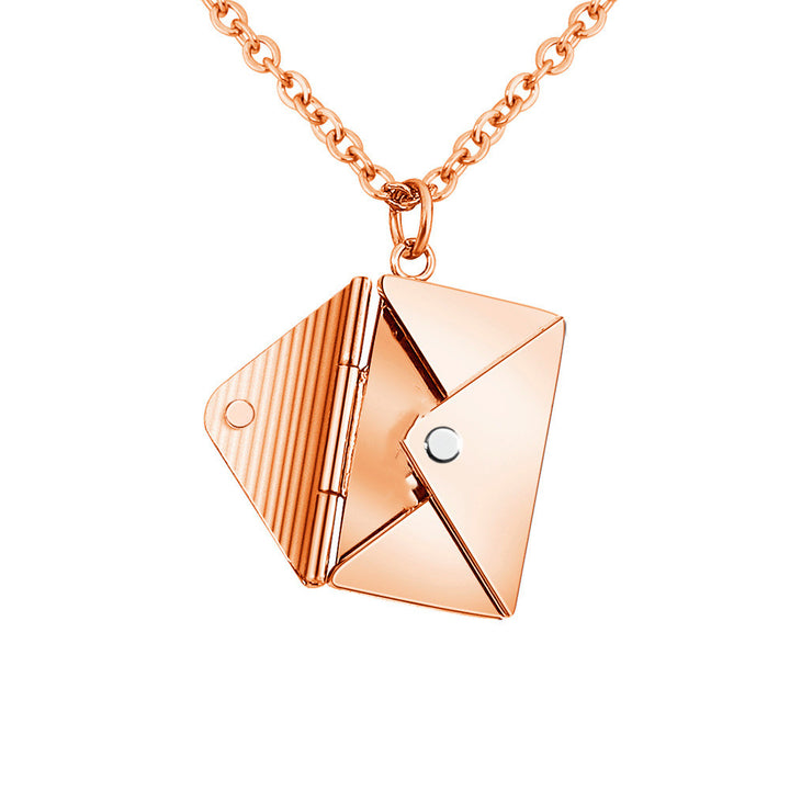 Fashion Jewelry Envelope Necklace