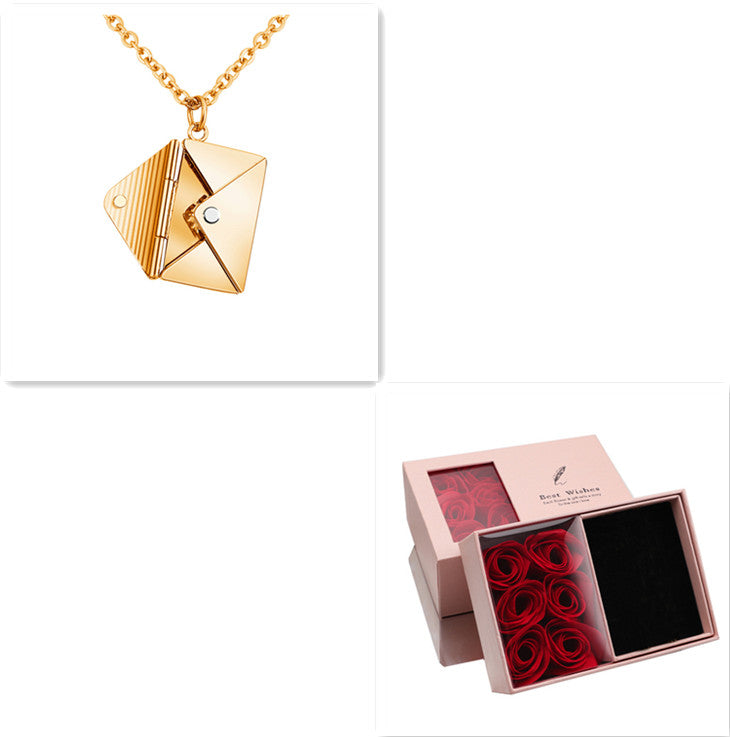 Fashion Jewelry Envelope Necklace
