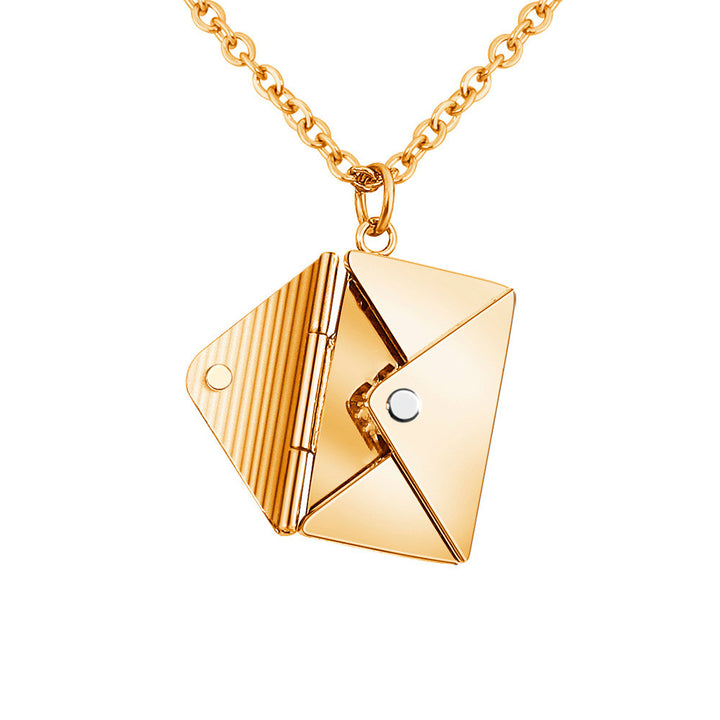 Fashion Jewelry Envelope Necklace
