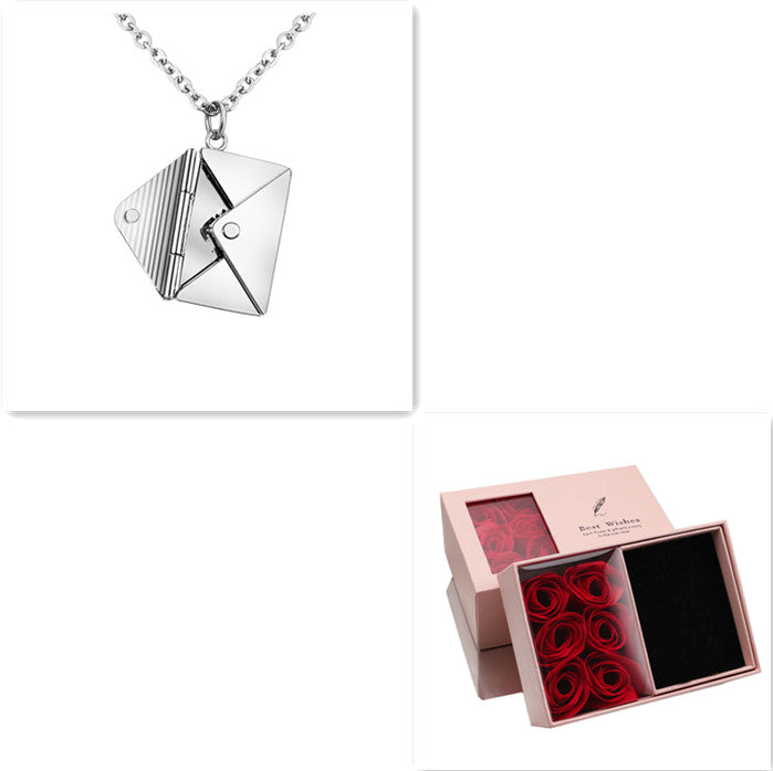 Fashion Jewelry Envelope Necklace