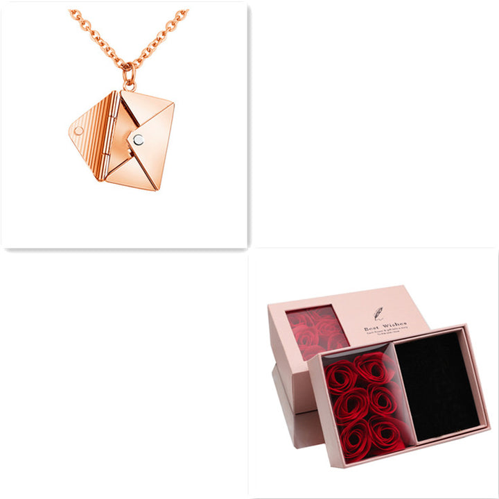 Fashion Jewelry Envelope Necklace